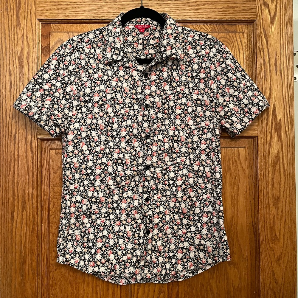 Guess Floral Short Sleeve Shirt
